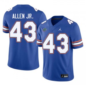 Alfonzo Allen Jr. #43 Florida Jersey | Exclusive Royal College Football Men Embroidery 60236383