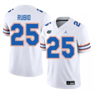 UF Gators Anthony Rubio #25 White Jersey | Premium Stitched NCAA Football Men Apparel 53159463