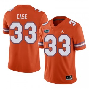 #33 Brian Case Gators Orange Jersey | Elite Swen Men Player Football Gear 74008275