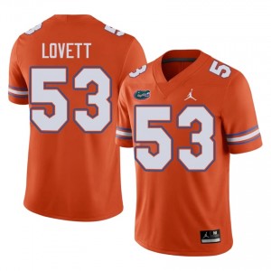 #53 Bryce Lovett Gators Orange Jersey | Classic Swen Men Player Football Gear 95673936