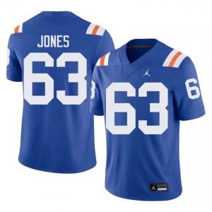 Elite Thread Caden Jones #63 Florida Gators Royal Alternate Jersey | Men University Football Stitched Fan Gear 75319721