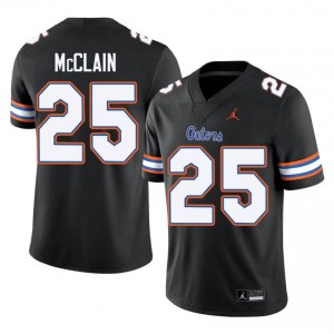 Black Cormani McClain #25 Florida Gators Jersey | Men High School Football Moisture Wicking Embroidery 46861196