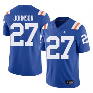 Top-Tier Dijon Johnson #27 UF Gators Royal Alternate Jersey | Men University Football Stitched Fan Gear 86308859