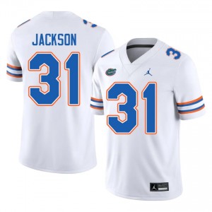 UF Gators Evan Jackson #31 White Jersey | Premium Stitched NCAA Football Men Apparel 31672639