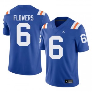 Elite Thread J'Vari Flowers #6 Florida Gators Royal Alternate Jersey | Men University Football Stitched Fan Gear 49760575