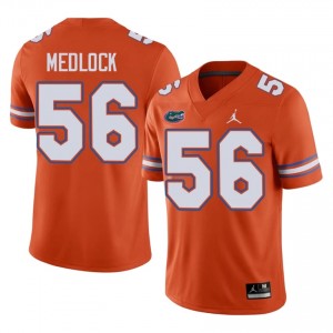 #56 Jahari Medlock Gators Orange Jersey | Alumni Stitch Men Player Football Gear 49924781