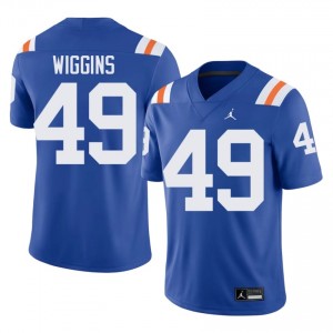 Elite Thread Jalen Wiggins #49 Florida Gators Royal Alternate Jersey | Men University Football Stitched Fan Gear 29833914