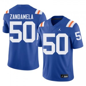 Top-Tier Jason Zandamela #50 UF Gators Royal Alternate Jersey | Men University Football Stitched Fan Gear 51198841