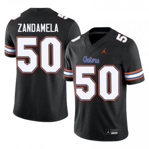 Black Jason Zandamela #50 Florida Gators Jersey | Men High School Football Licensed Embroidery 82441272