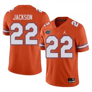 #22 Kahleil Jackson Gators Orange Jersey | Elite Swen Men Player Football Gear 85025344