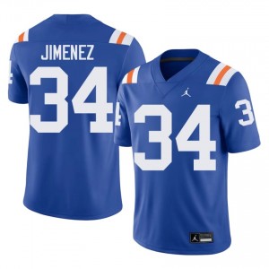 Officially Licensed Kelvin Jimenez #34 Florida Gators Royal Alternate Jersey | Men University Football Stitched Fan Gear 87709534