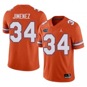 #34 Kelvin Jimenez Gators Orange Jersey | Alumni Stitch Men Player Football Gear 13633268