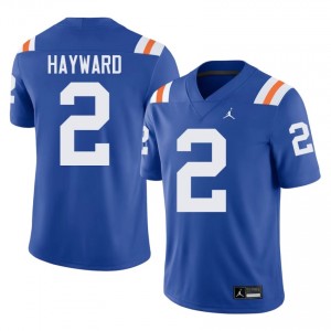 Elite Thread Lagonza Hayward #2 Florida Gators Royal Alternate Jersey | Men University Football Stitched Fan Gear 68821613