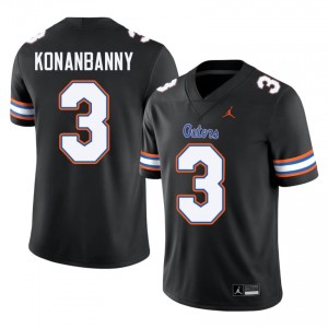 Black Onis Konanbanny #3 Florida Gators Jersey | Men High School Football Licensed Embroidery 91092585