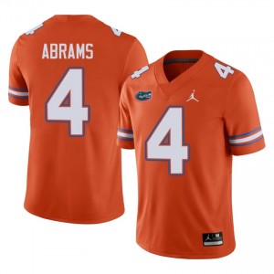 #4 TJ Abrams Gators Orange Jersey | Alumni Stitch Men Player Football Gear 23722880