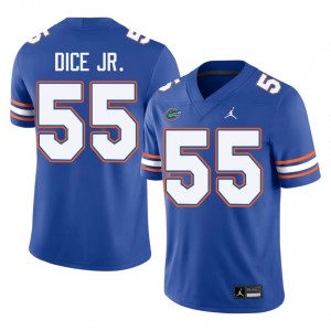 TJ Dice Jr. #55 Florida Gators Jersey | Gameday Royal College Football Men Embroidery 56144123