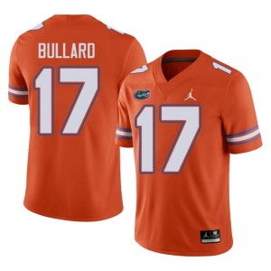 #17 Titus Bullard Gators Orange Jersey | Alumni Stitch Men Player Football Gear 30565158