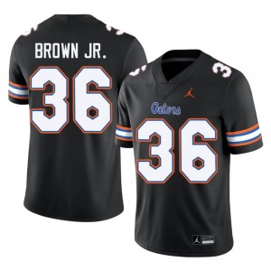 Black Vincent Brown Jr. #36 Florida Gators Jersey | Men High School Football Moisture Wicking Embroidery 72163696