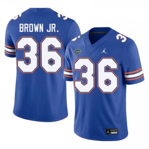 Vincent Brown Jr. #36 Florida Jersey | Exclusive Royal College Football Men Embroidery 37565023
