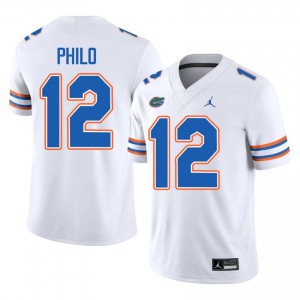 UF Gators Aaron Philo #12 White Jersey | Premium Stitched NCAA Football Men Apparel 14914508