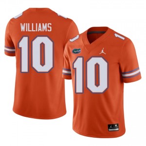 #10 Aaron Williams Gators Orange Jersey | Elite Swen Men Player Football Gear 53981639