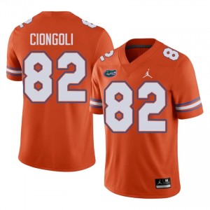 #82 Ace Ciongoli Gators Orange Jersey | Elite Swen Men Player Football Gear 33018072