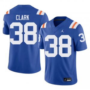 Officially Licensed Alec Clark #38 Florida Gators Royal Alternate Jersey | Men University Football Stitched Fan Gear 41315929