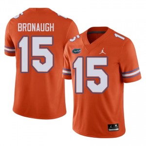 #15 CJ Bronaugh Gators Orange Jersey | Classic Swen Men Player Football Gear 40008788