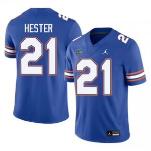 CJ Hester #21 Florida Gators Jersey | Iconic Royal College Football Men Embroidery 67086896