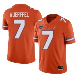 #7 Danny Wuerffel Gators Orange Jersey | Classic Swen Men Player Football Gear 58700763