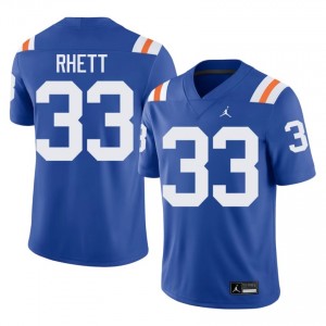 Officially Licensed Errict Rhett #33 Florida Gators Royal Alternate Jersey | Men University Football Stitched Fan Gear 90461248