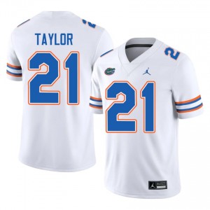 Florida Gators Fred Taylor #21 White Jersey | Pro Cut Stitched NCAA Football Men Apparel 14993775