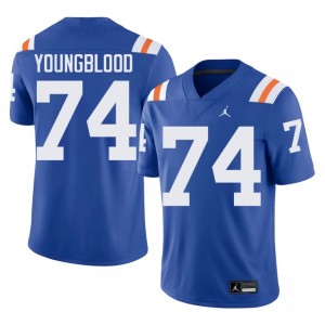 Elite Thread Jack Youngblood #74 Florida Gators Royal Alternate Jersey | Men University Football Stitched Fan Gear 40694031