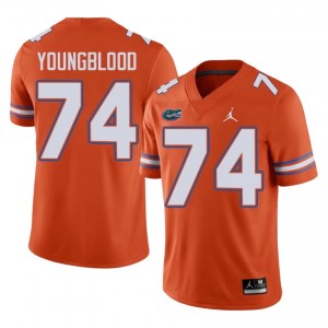 #74 Jack Youngblood Gators Orange Jersey | Authentic Stitch Men Player Football Gear 51818472
