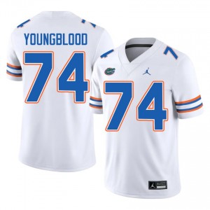 UF Gators Jack Youngblood #74 White Jersey | Premium Stitched NCAA Football Men Apparel 53406718