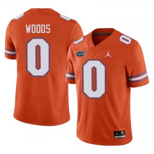 #0 Jayden Woods Gators Orange Jersey | Alumni Stitch Men Player Football Gear 40466675