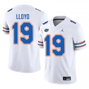 UF Gators Jaylen Lloyd #19 White Jersey | Premium Stitched NCAA Football Men Apparel 68209700