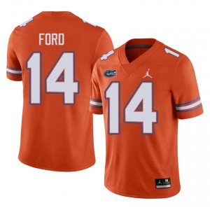 #14 KJ Ford Gators Orange Jersey | Alumni Stitch Men Player Football Gear 23351841