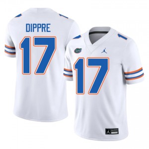 UF Gators Lacota Dippre #17 White Jersey | Essential Stitched NCAA Football Men Apparel 65775816
