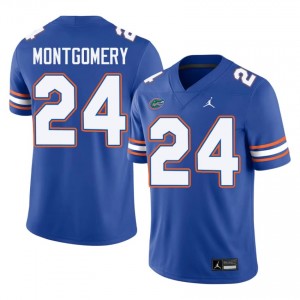 London Montgomery #24 Florida Gators Jersey | Gameday Royal College Football Men Embroidery 53008451