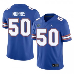 Malik Morris #50 Florida Gators Jersey | Iconic Royal College Football Men Embroidery 16610539