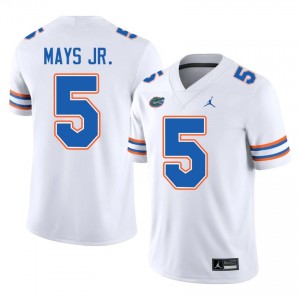 Florida Gators Micah Mays Jr. #5 White Jersey | Pro Cut Stitched NCAA Football Men Apparel 83163063