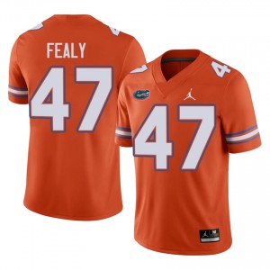 #47 Miller Fealy Gators Orange Jersey | Elite Swen Men Player Football Gear 55670738