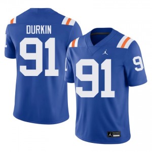 Officially Licensed Patrick Durkin #91 Florida Gators Royal Alternate Jersey | Men University Football Stitched Fan Gear 52943435