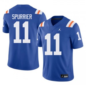 Durable Steve Spurrier #11 UF Gators Royal Alternate Jersey | Men University Football Stitched Fan Gear 64983358