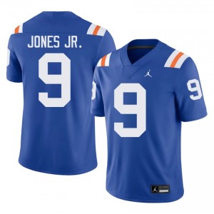 Elite Thread Tramell Jones Jr. #9 Florida Gators Royal Alternate Jersey | Men University Football Stitched Fan Gear 29259442