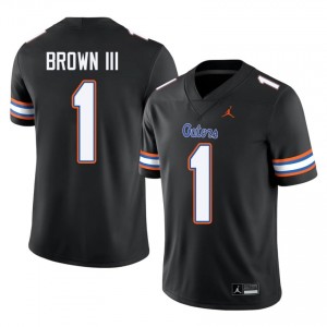 Black Vernell Brown III #1 Florida Gators Jersey | Men High School Football Moisture Wicking Embroidery 80967533