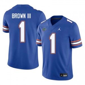 Vernell Brown III #1 Florida Jersey | Exclusive Royal College Football Men Embroidery 88623061