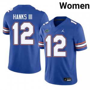 Ben Hanks III #12 Gators Jersey | Iconic Royal College Football Women Stitch 25357431