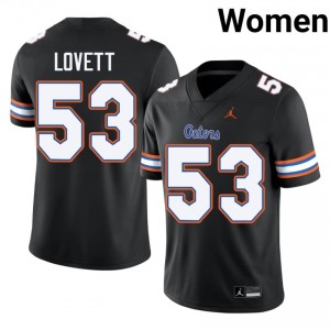 Black Bryce Lovett #53 Gators Jersey | Women High School Football Fresh Swen 79104428